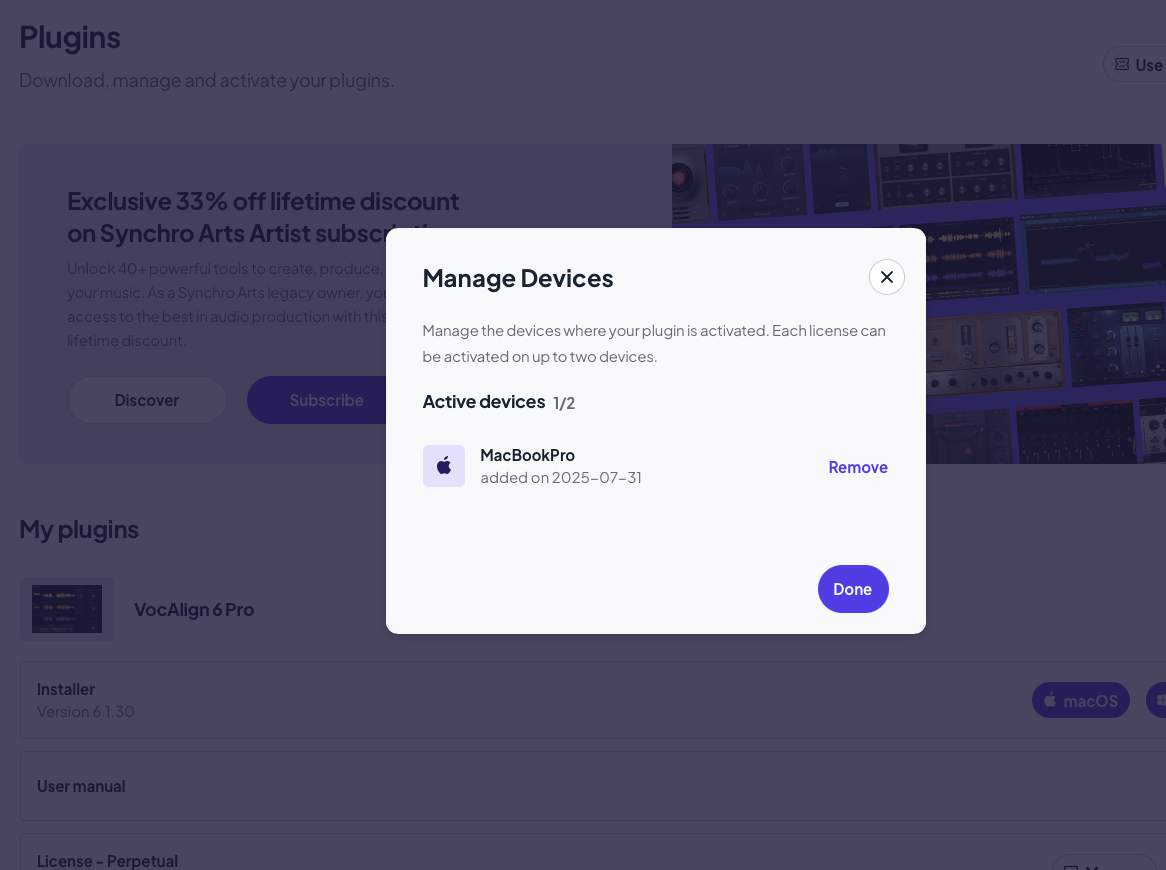 Synchro Arts VocAlign 6 Pro